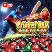 Cricket Ball Roulette live casino thumbnail on Arina Plus